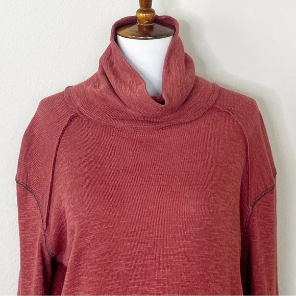 Free People We the Free Split Back Turtleneck
Long Sleeve in Burnt Orange - Picture 6 of 15